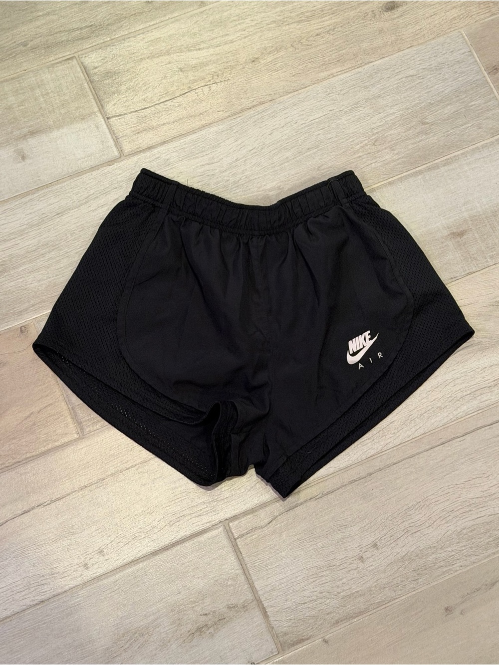 Nike Black Women’s Athletic Shorts with White Logo